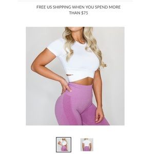 NVGTN XS cropped crossbody tee (New)